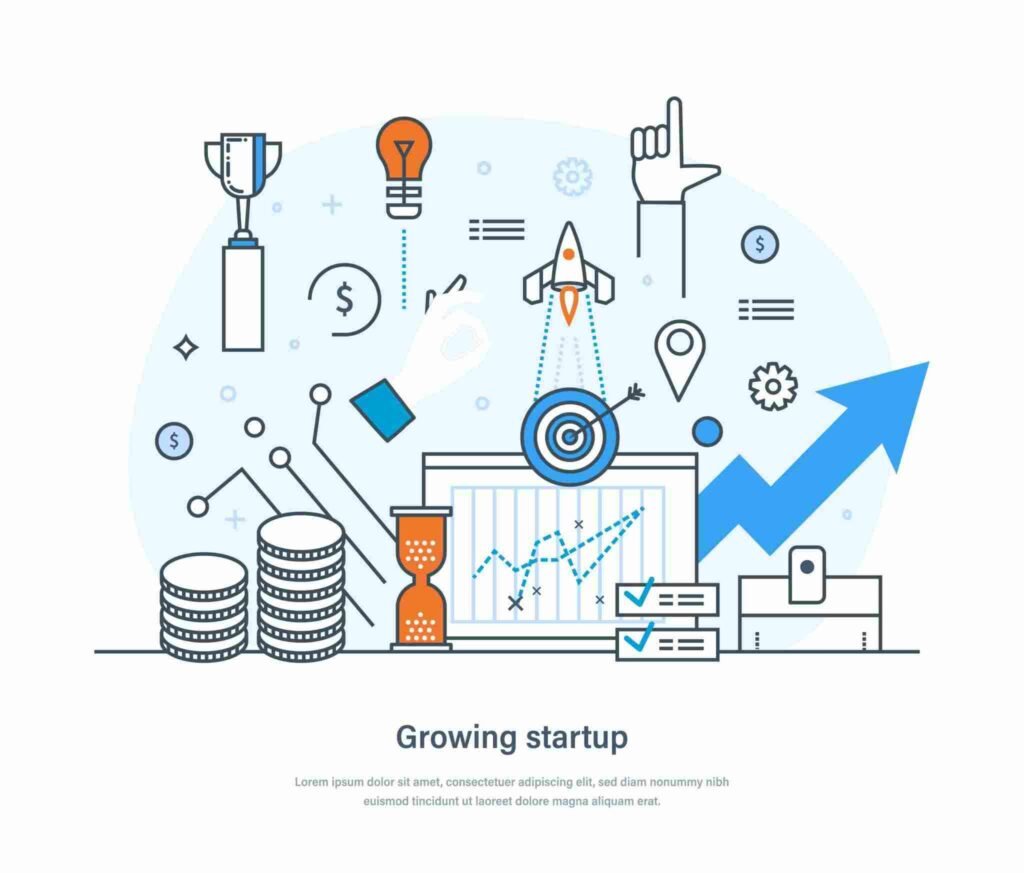 Digital Marketing Growth Strategy Concept